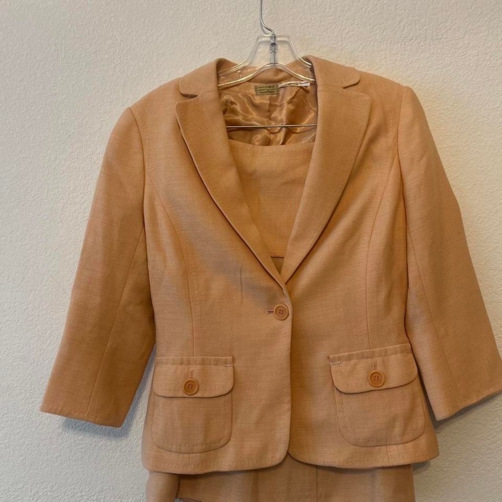 RARE Y2K VINTAGE Max Special Edition peach wool suit